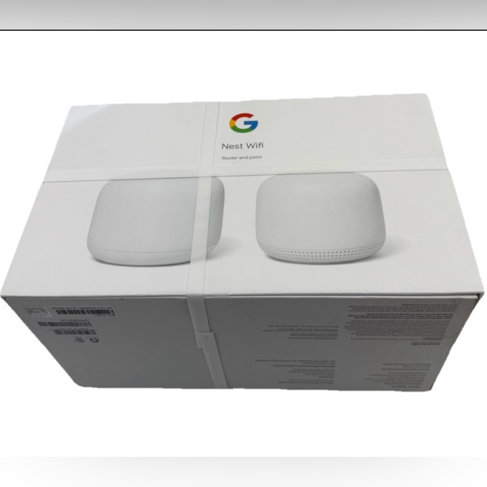 Google Nest GA00822-US Wifi Router and Point Snow H2D H2E New Factory Sealed